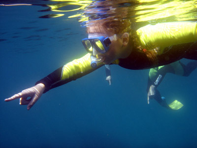 snorkelling is fun